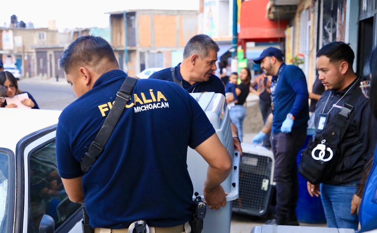Rescata Fiscalía a 21 animales encontrados en condiciones vulnerables en un domicilio de Morelia