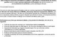 Confirmado, transportistas y campesinos anuncian paro nacional indefinido en 20 estados desde este lunes 6 de abril