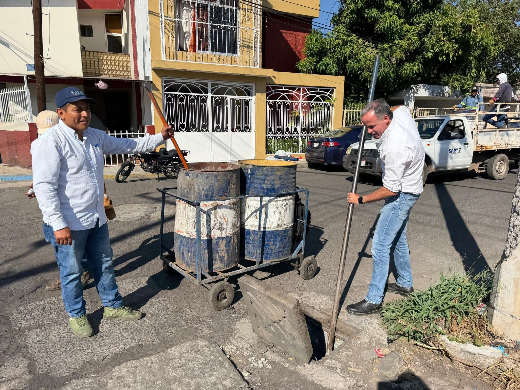 Avanza Zamora en limpieza de alcantarillas para prevenir inundaciones