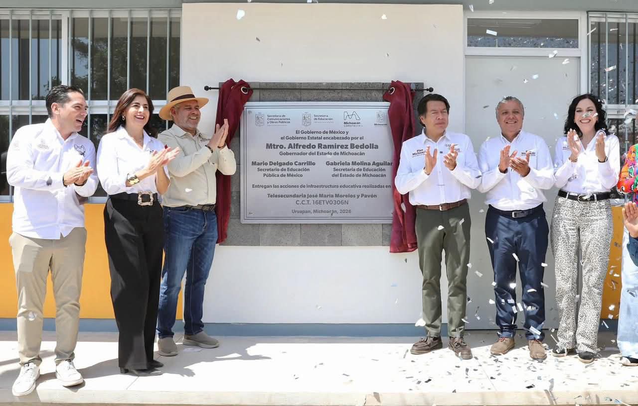 Inversión histórica de 4 mil mdp en escuelas para transformar el futuro de Michoacán: Bedolla