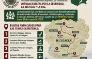 Comunidades indígenas de #Michoacán anuncian movilización estatal este lunes 11 de mayo