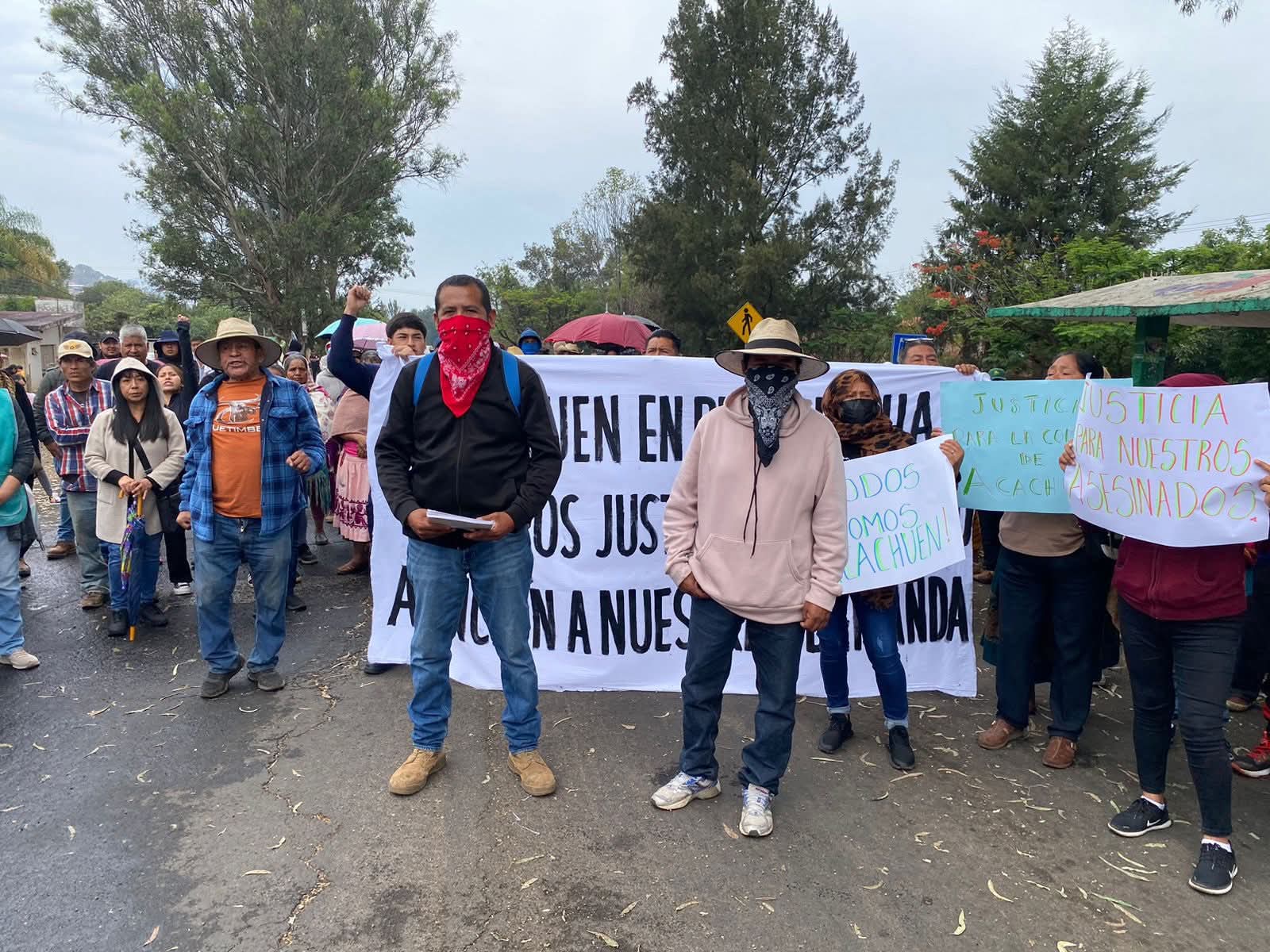 Comuneros exigen justicia y presencia militar en Acachuén tras ataque armado