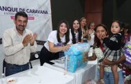 Arranca en Charo la caravana Jalo por las Mamás con entrega de 36 mil pañales a madres autónomas