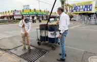 Avanza limpieza de boca tormentas y alcantarillas en zona urbana