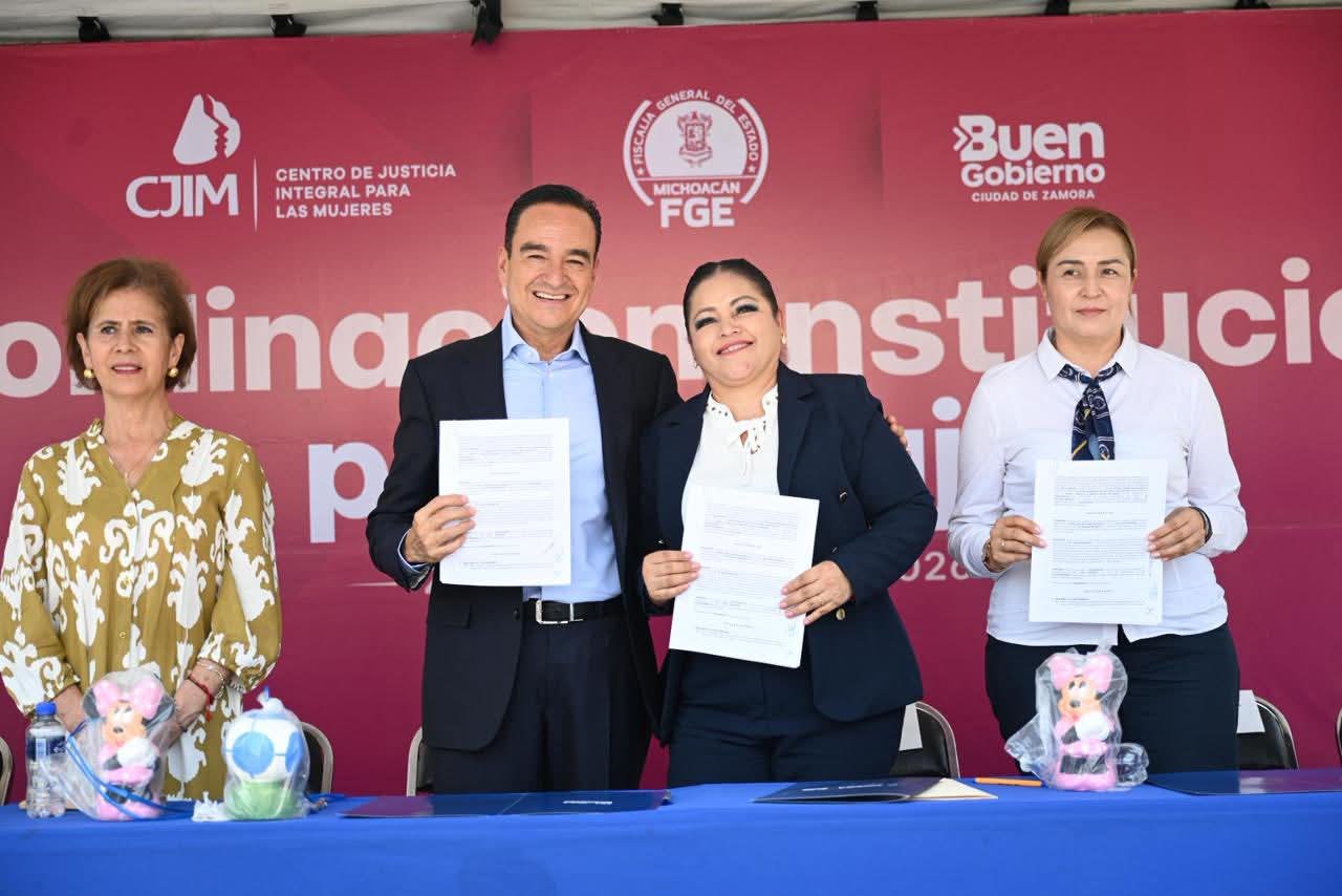 Carlos Soto y CJIM firmaron convenio para la protección de las mujeres