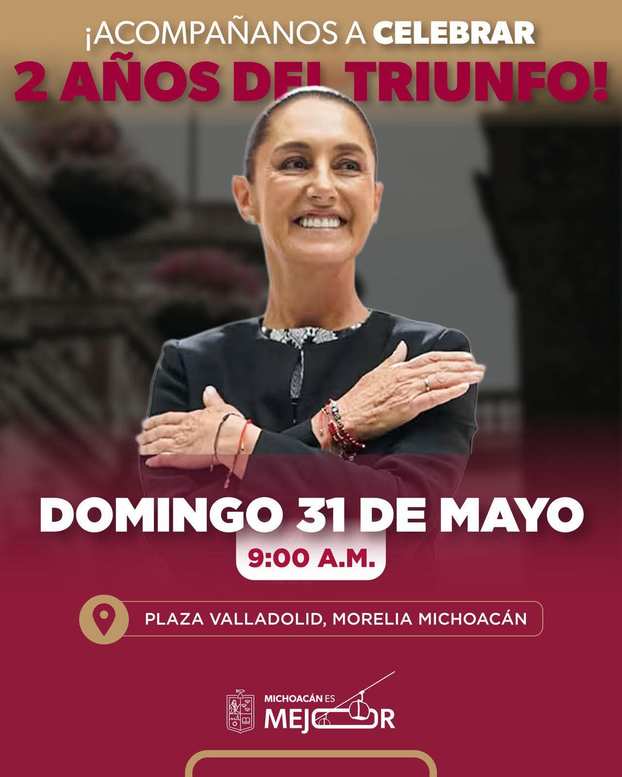 Convoca Bedolla a michoacanos a celebrar dos años de la 4T junto a Claudia Sheinbaum
