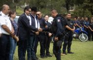 FORTALECE GOBIERNO DE TANGANCÍCUARO CORPORACIONES DE SEGURIDAD Y AUXILIO CON ENTREGA DE PATRULLAS.