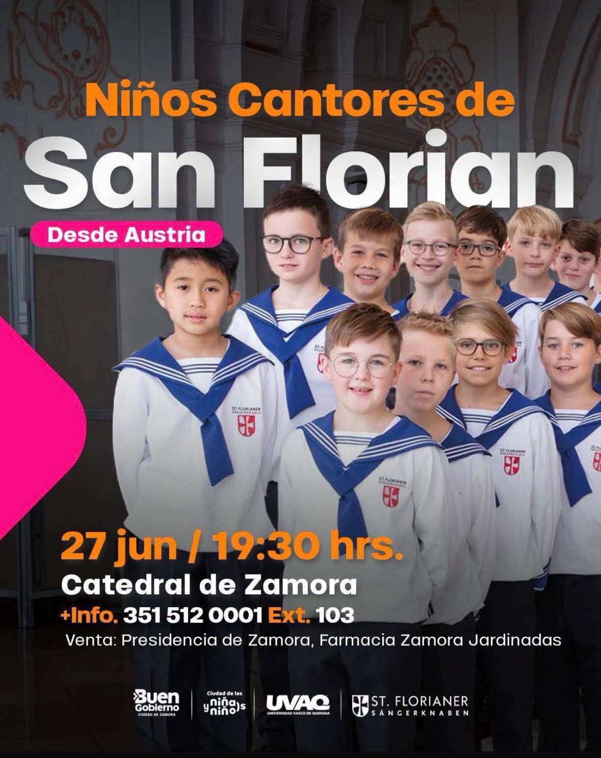Buen Gobierno invita al concierto de los “Niños Cantores de San Florián” en Zamora