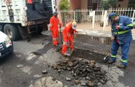 Buen Gobierno realiza labores de bacheo en Las Fuentes