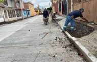 El Buen Gobierno ultima detalles en pavimentación de la calle Hidalgo en Chaparaco