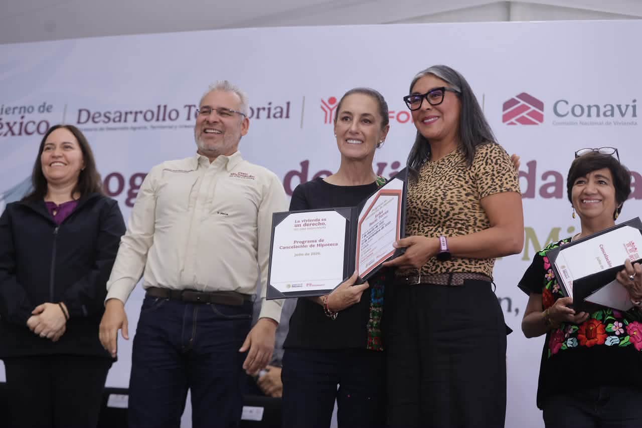 Bedolla y Sheinbaum proyectan histórica entrega de 83 mil viviendas en Michoacán
