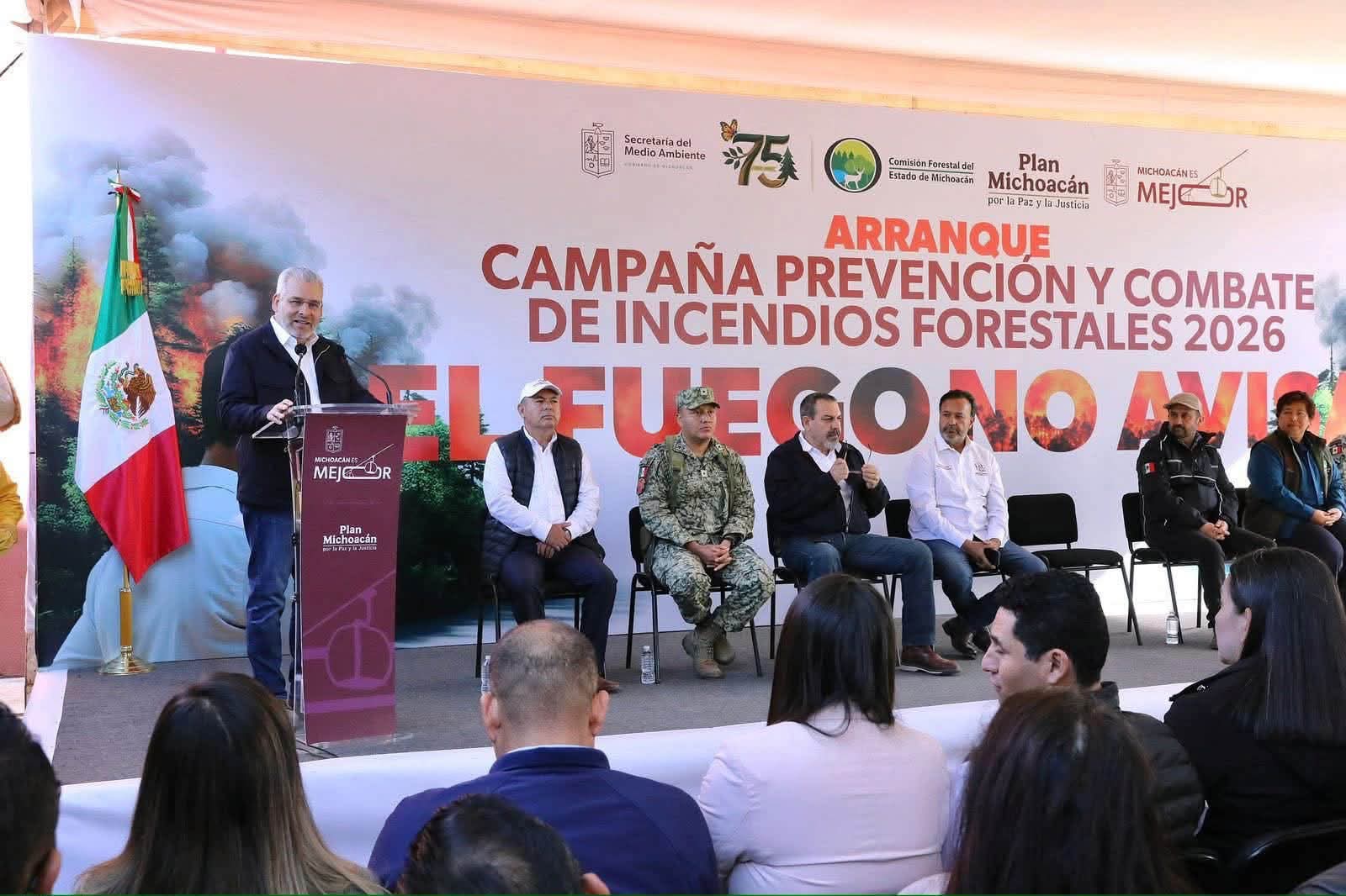 Michoacán redujo más del 60% la superficie afectada por incendios forestales: Bedolla