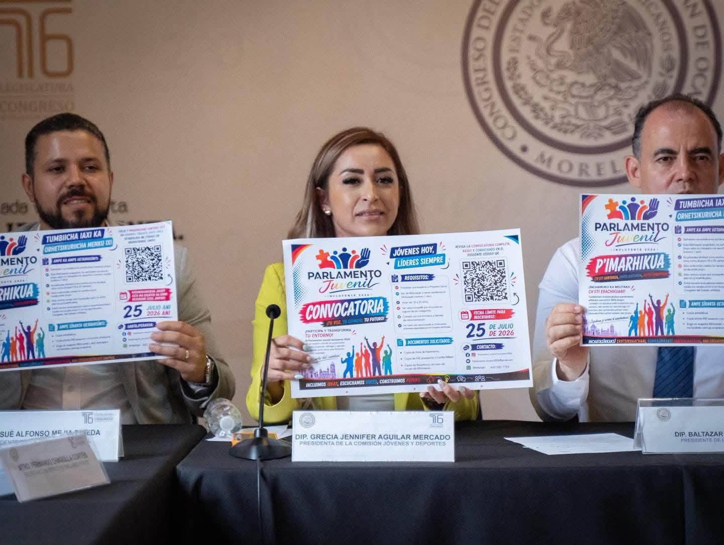 Llama Grecia Aguilar a las juventudes a aprovechar los últimos días para registrarse al Parlamento Juvenil Incluyente 2026