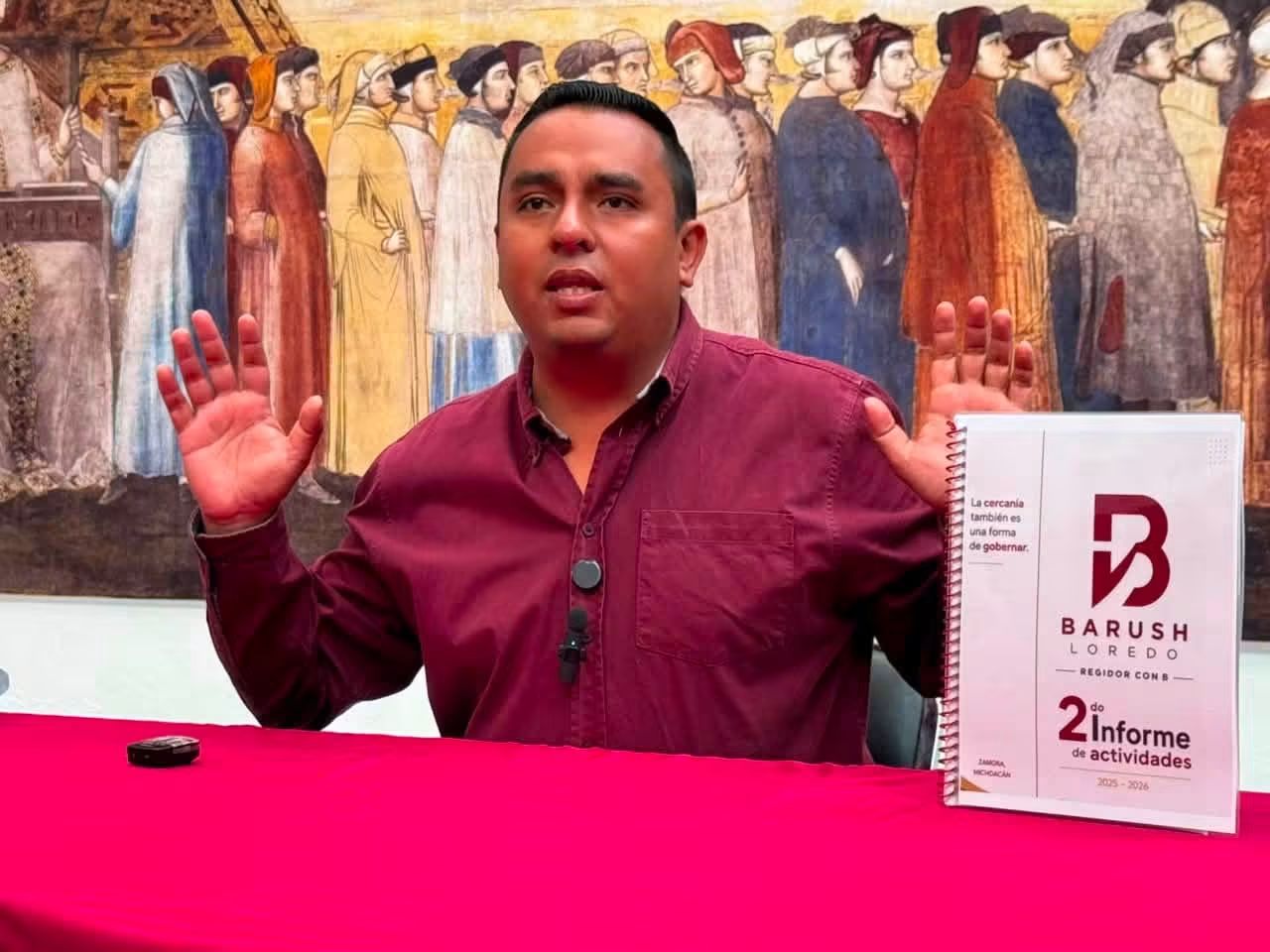 Edgar Barush Loredo rendirá informe de segundo año de actividades
