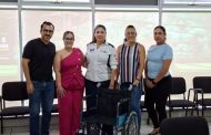 DIF Zamora entrega silla de ruedas al INE Zamora para brindar atención adecuada a ciudadanos