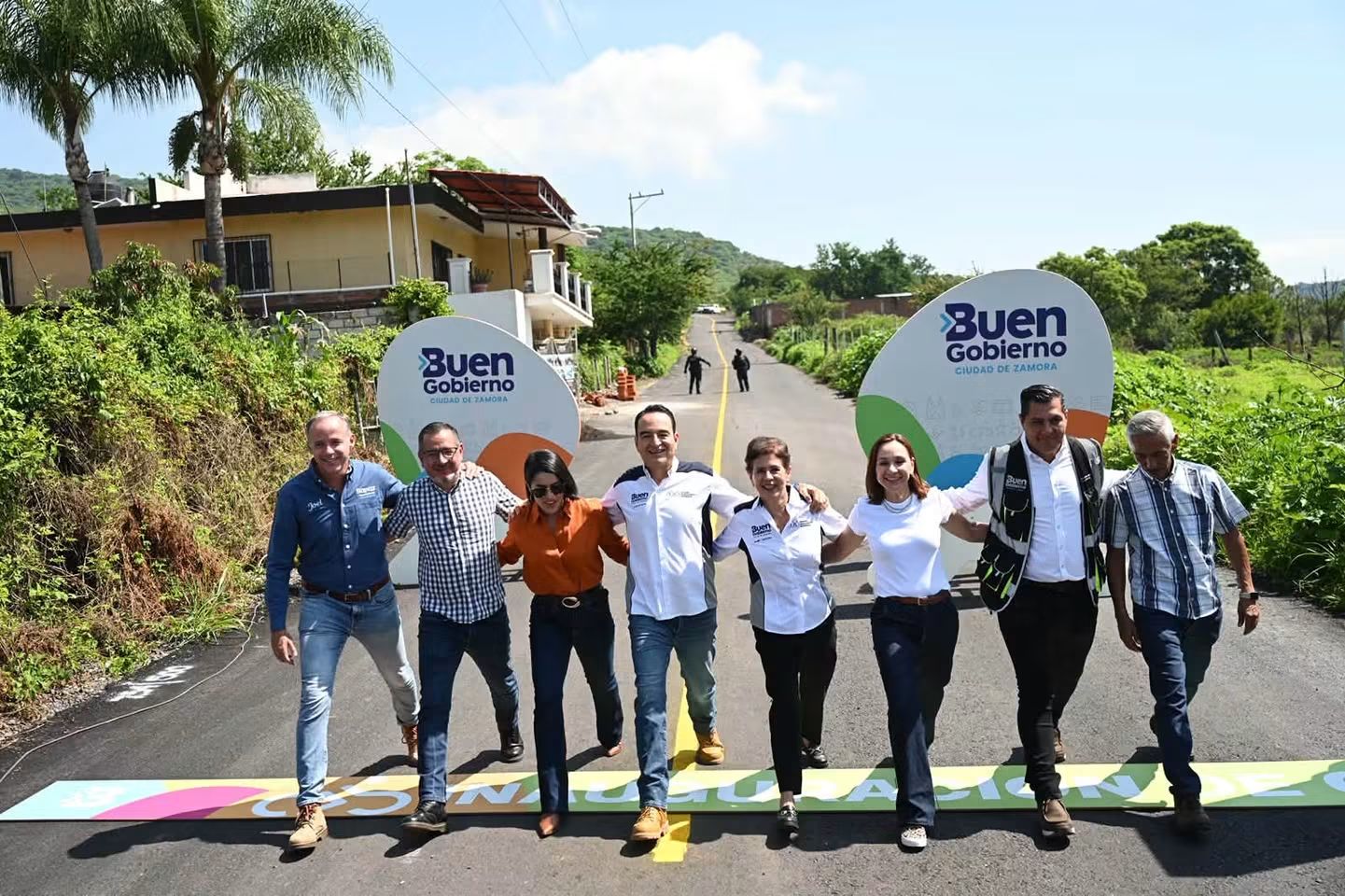 Carlos Soto inaugura primera etapa de mejoramiento del acceso al Relleno Sanitario de Zamora