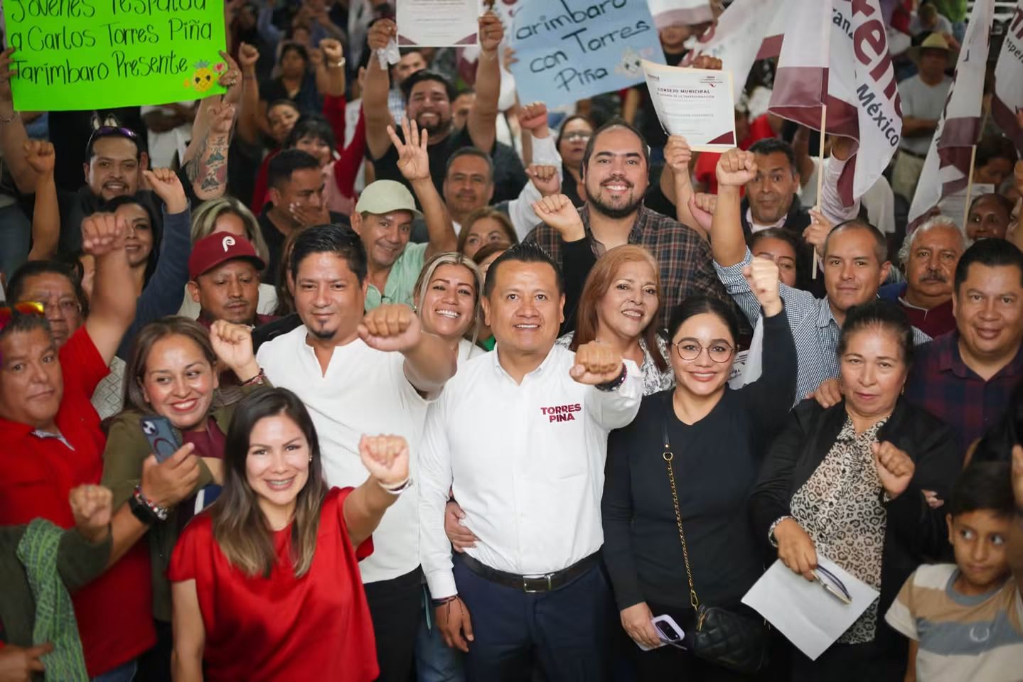 Torres Piña muestra músculo territorial con más de 2 mil liderazgos en Morelia