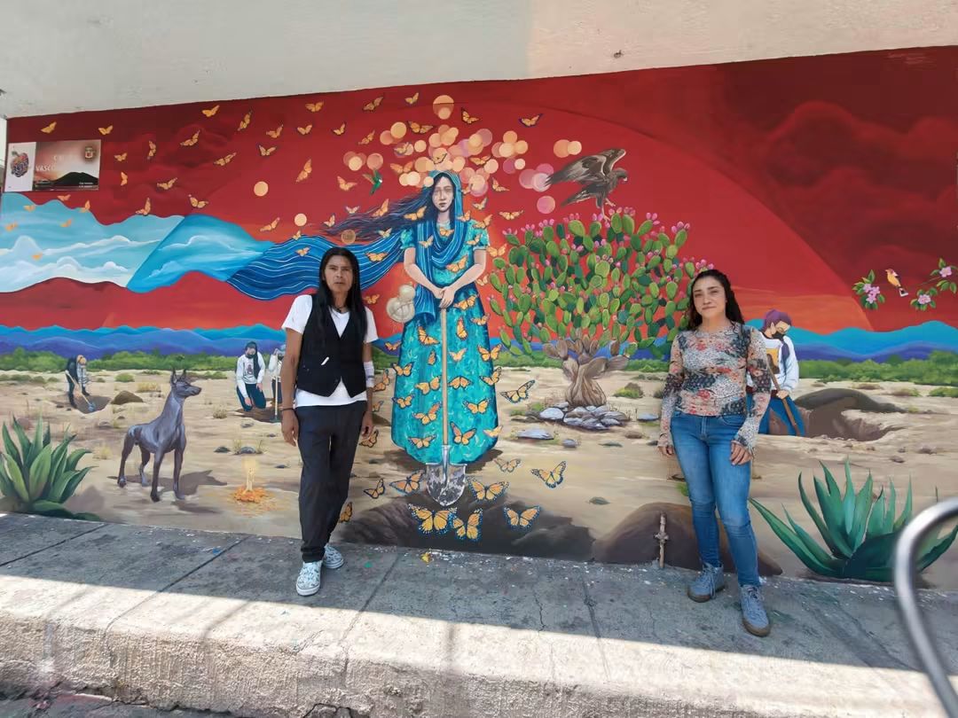 Mural en Jacona visibiliza la lucha de madres buscadoras y víctimas de desaparición