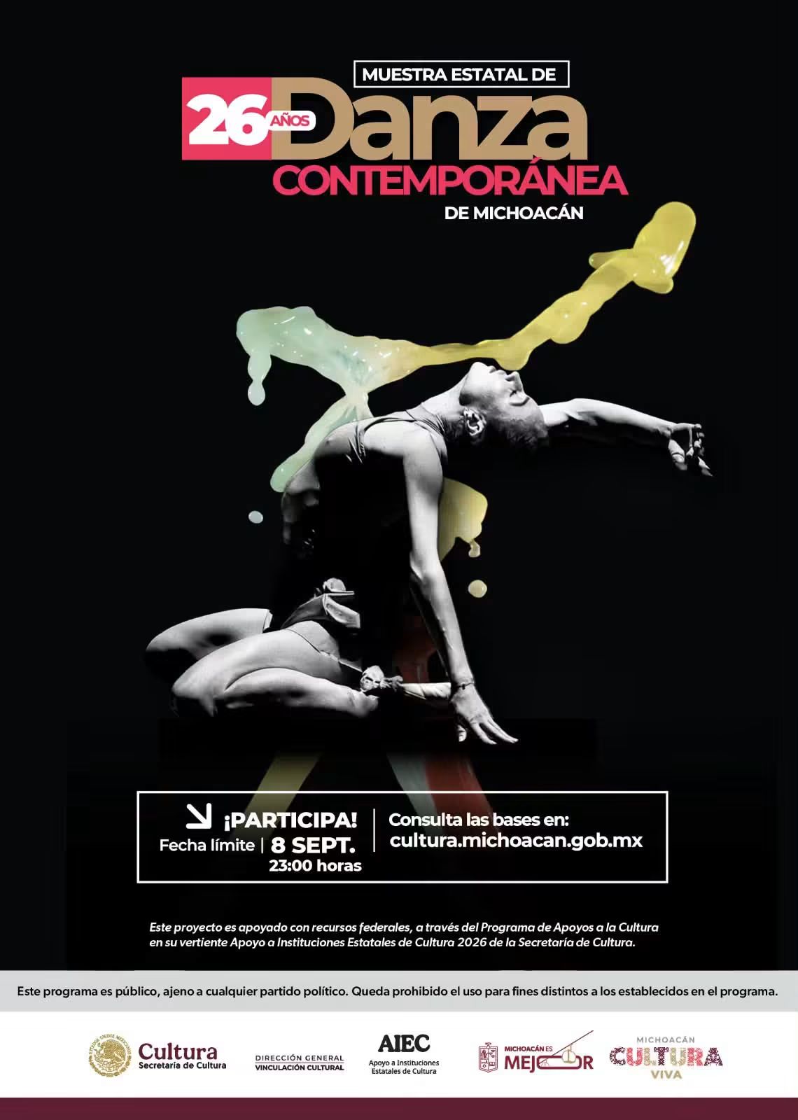 Secum abre convocatoria para la Muestra Estatal de Danza Contemporánea