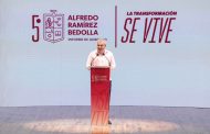 Destaca Bedolla inversiones históricas en agua, carreteras y salud durante su 5º Informe en Zamora