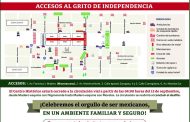 Todo listo para el Grito de Independencia: consulta cierres viales y accesos peatonales