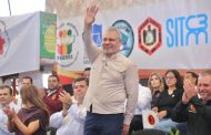 Refrenda Bedolla respaldo a los trabajadores de Michoacán en el XV aniversario de la Catem