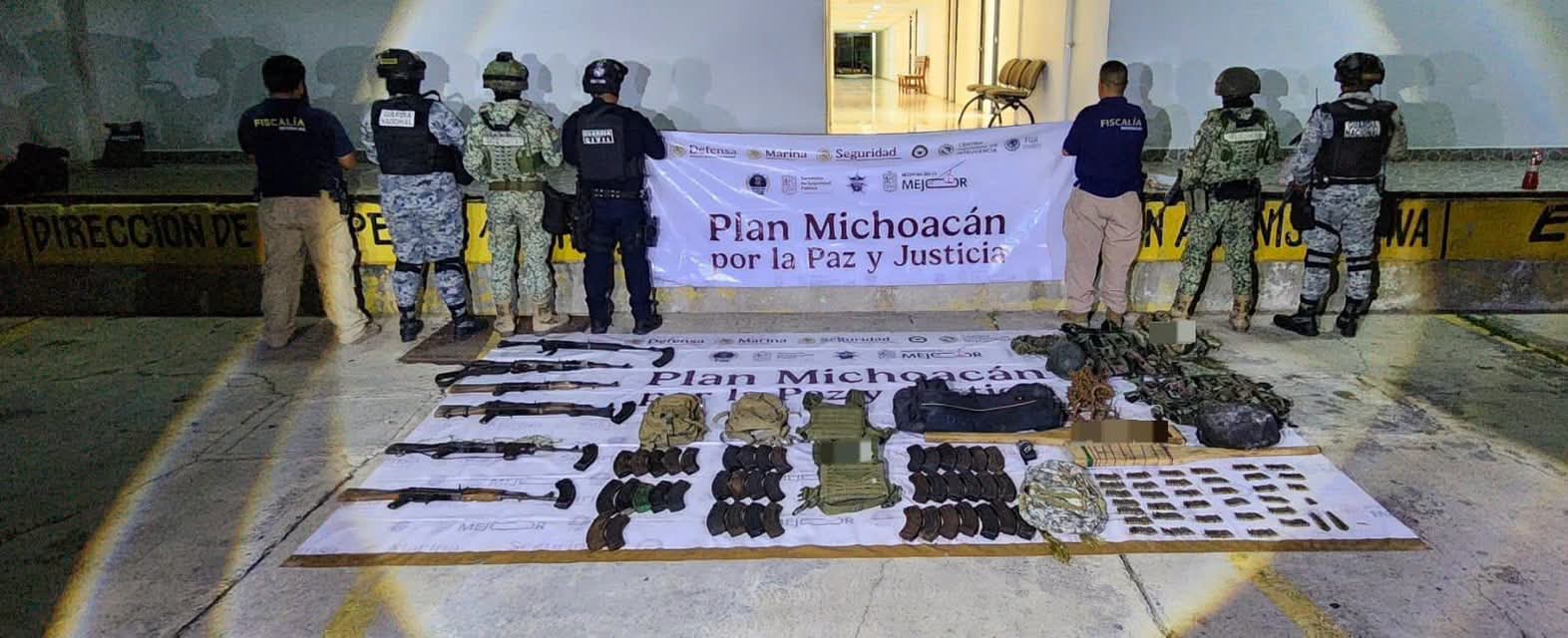 Golpe al crimen en Michoacán; aseguradas 667 armas de fuego en operativos