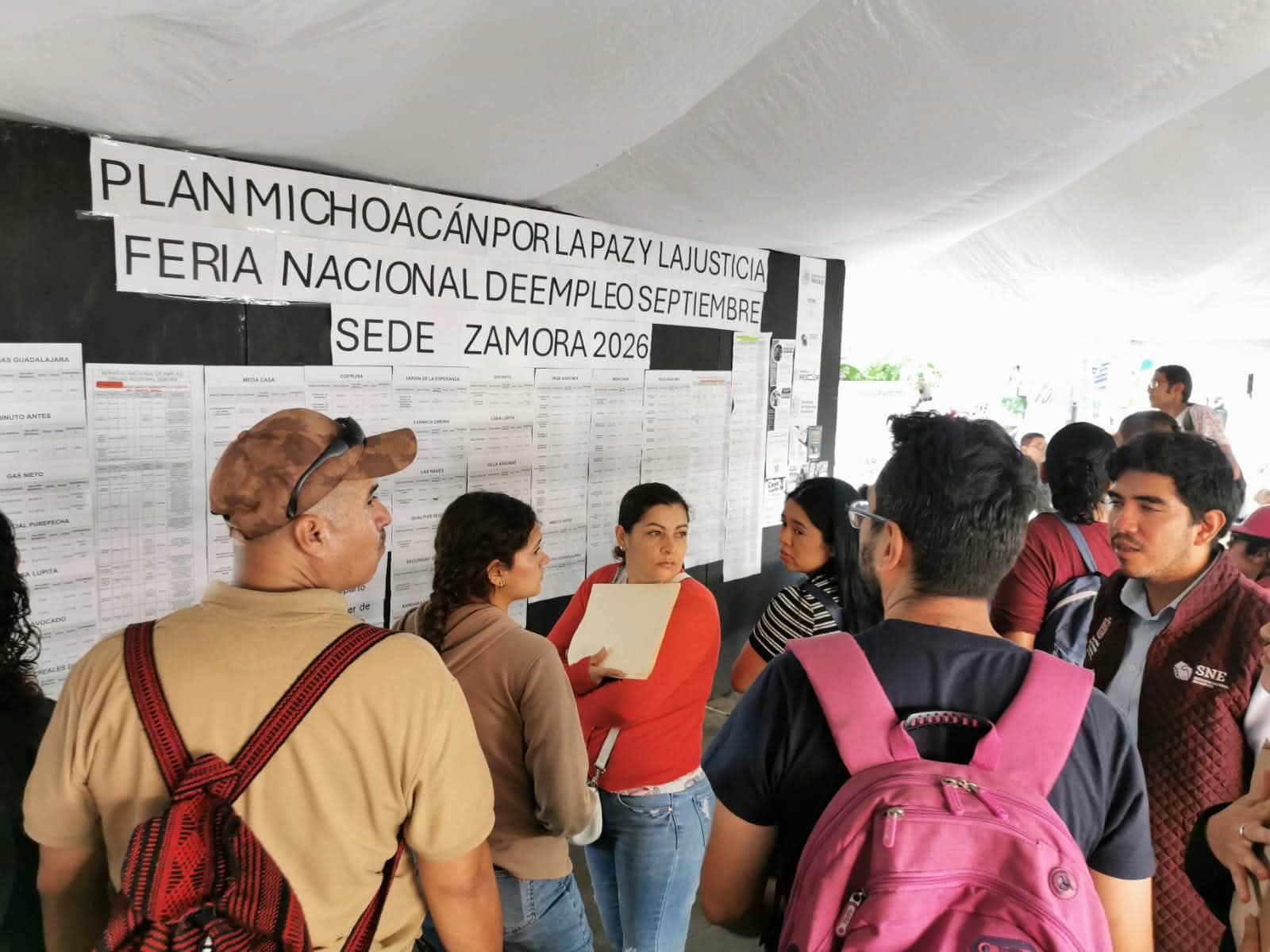 Realizan Feria Nacional del Empleo en Zamora con alrededor de 300 vacantes