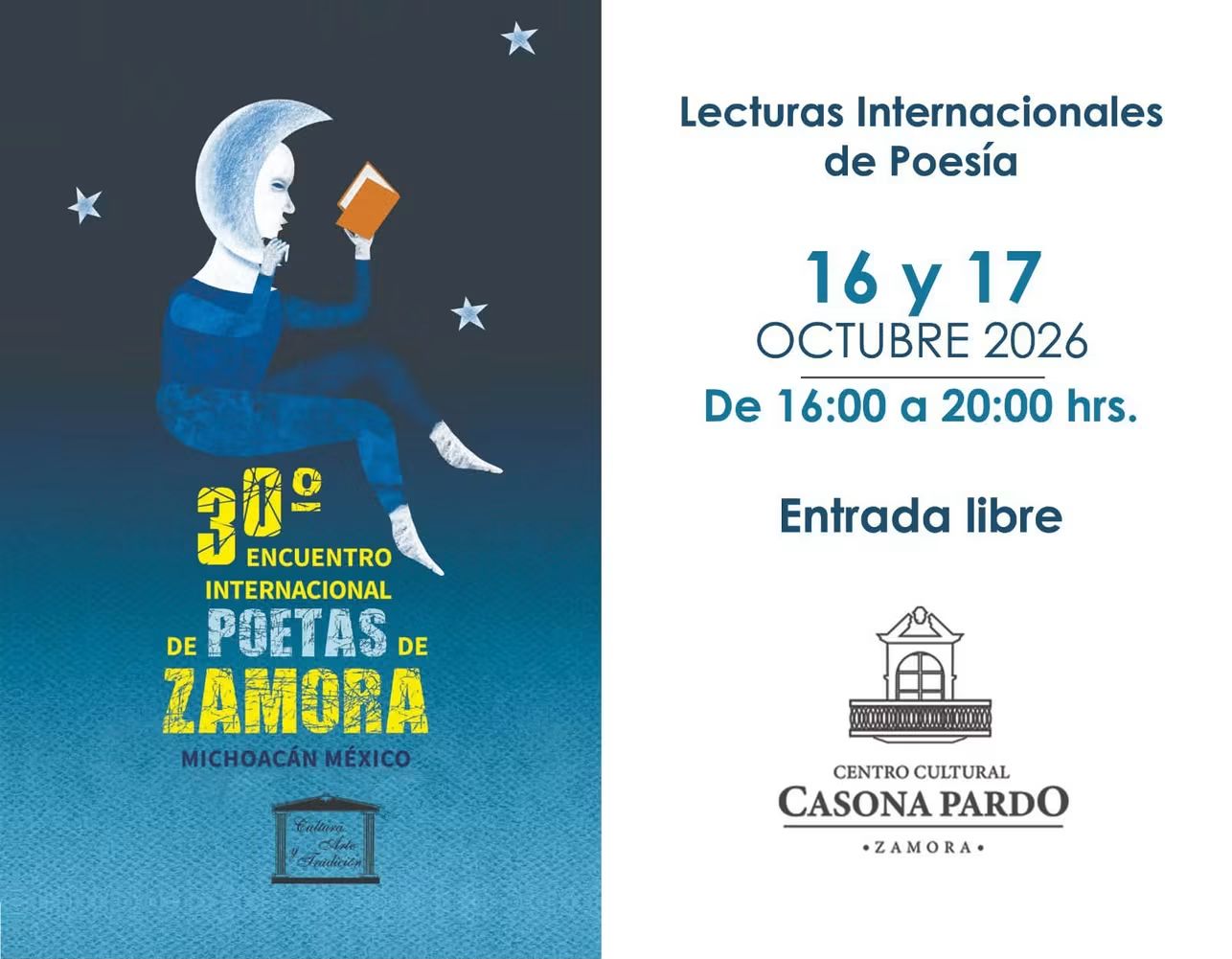 ZAMORA SERÁ EL EPICENTRO DE LA POESÍA MUNDIAL, CELEBRARÁ EL 30° ENCUENTRO INTERNACIONAL DE POETAS