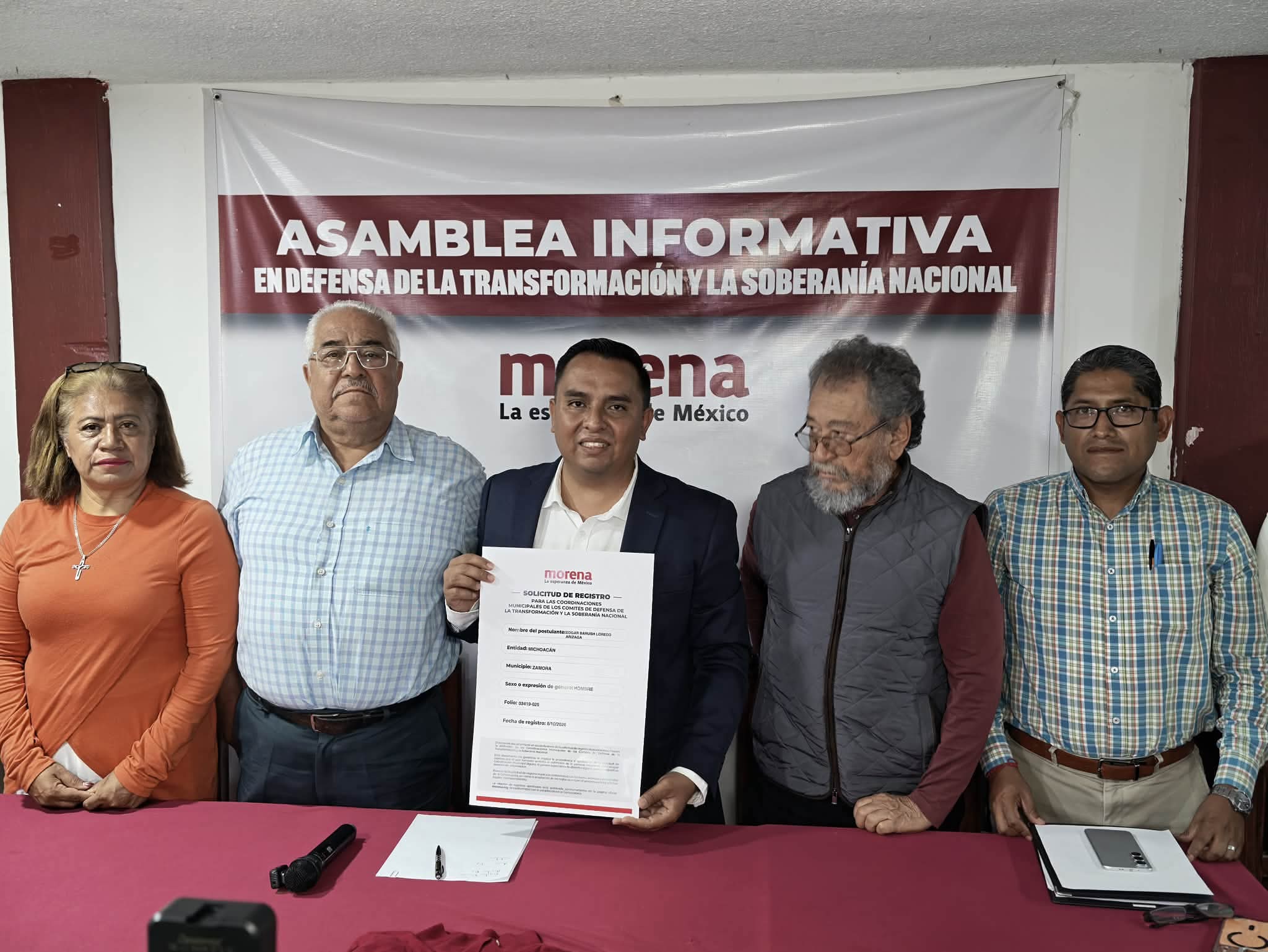 Barush Loredo busca ser Coordinador Municipal en Zamora por Morena