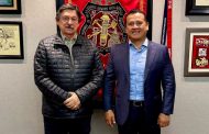 Carlos Torres Piña se reúne con Napoleón Gómez Urrutia para fortalecer el papel del sindicalismo en la transformación de Michoacán