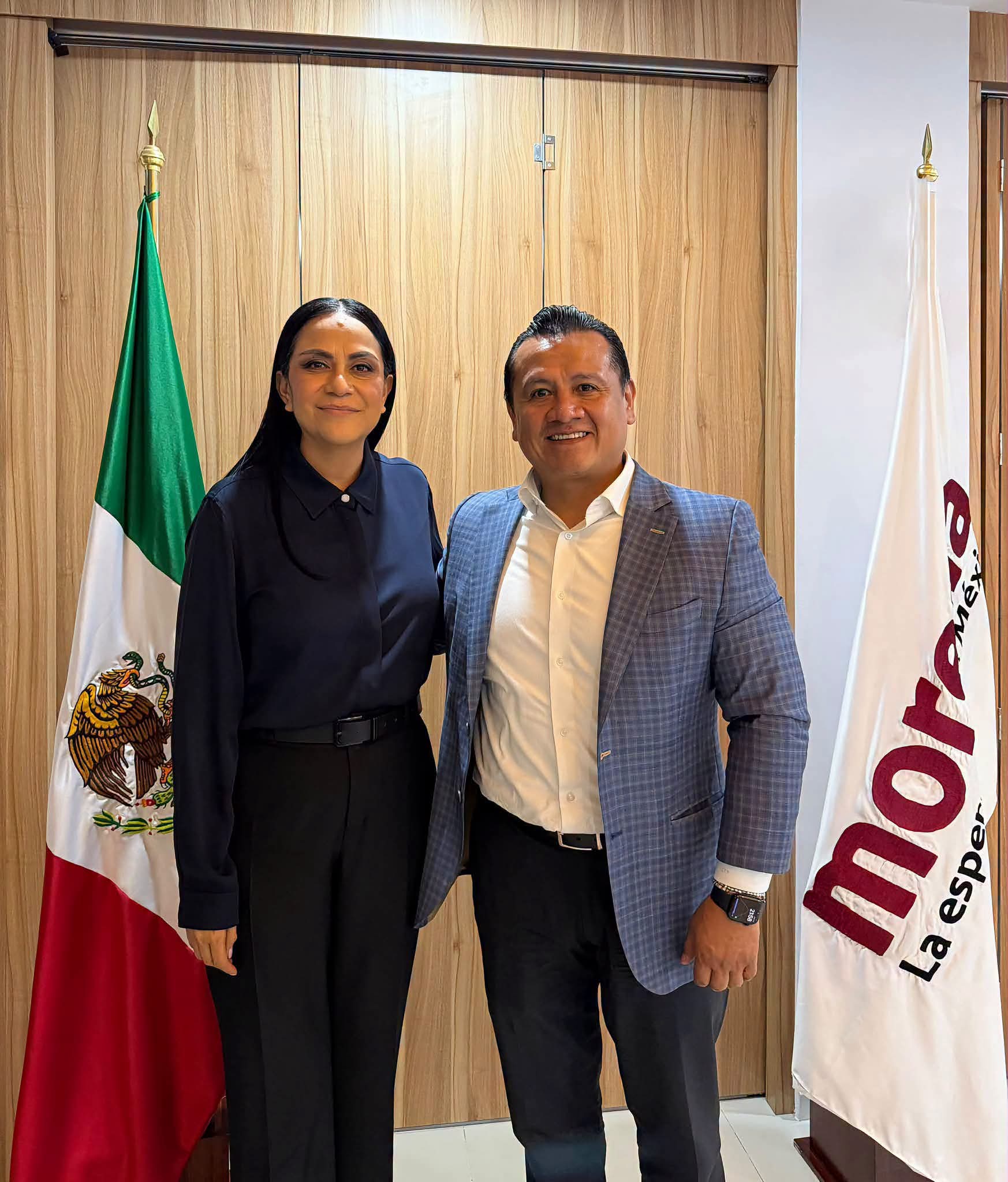 Torres Piña tuvo reunión de trabajo con Presidenta de Morena